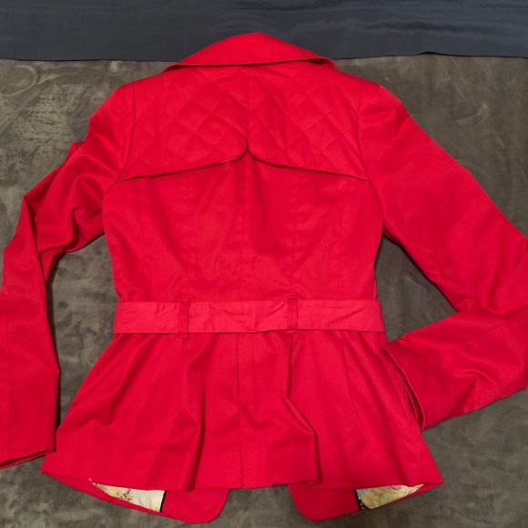 H&M Red Trench Coat - Picture 3 of 8